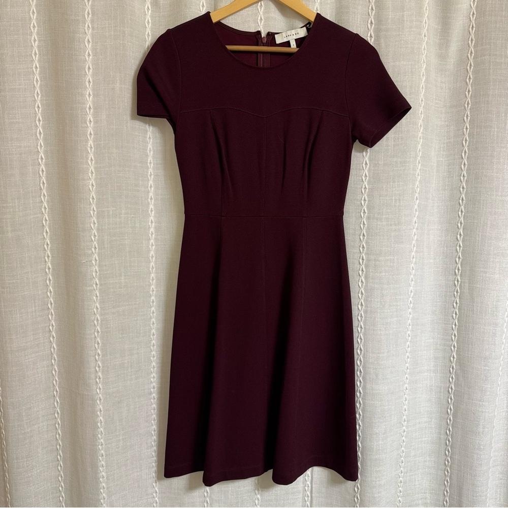 Elegant Burgundy Dress
